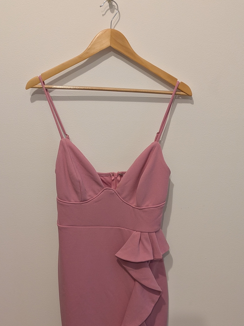 Hello Molly Dusty Pink Ruffle Mini Dress